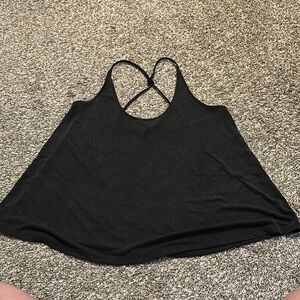 Old Navy Black Backless Relaxed Tank Top